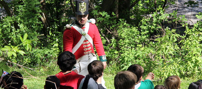 Educational programming at Brock's Monument and Queenston Heights Battlefield.